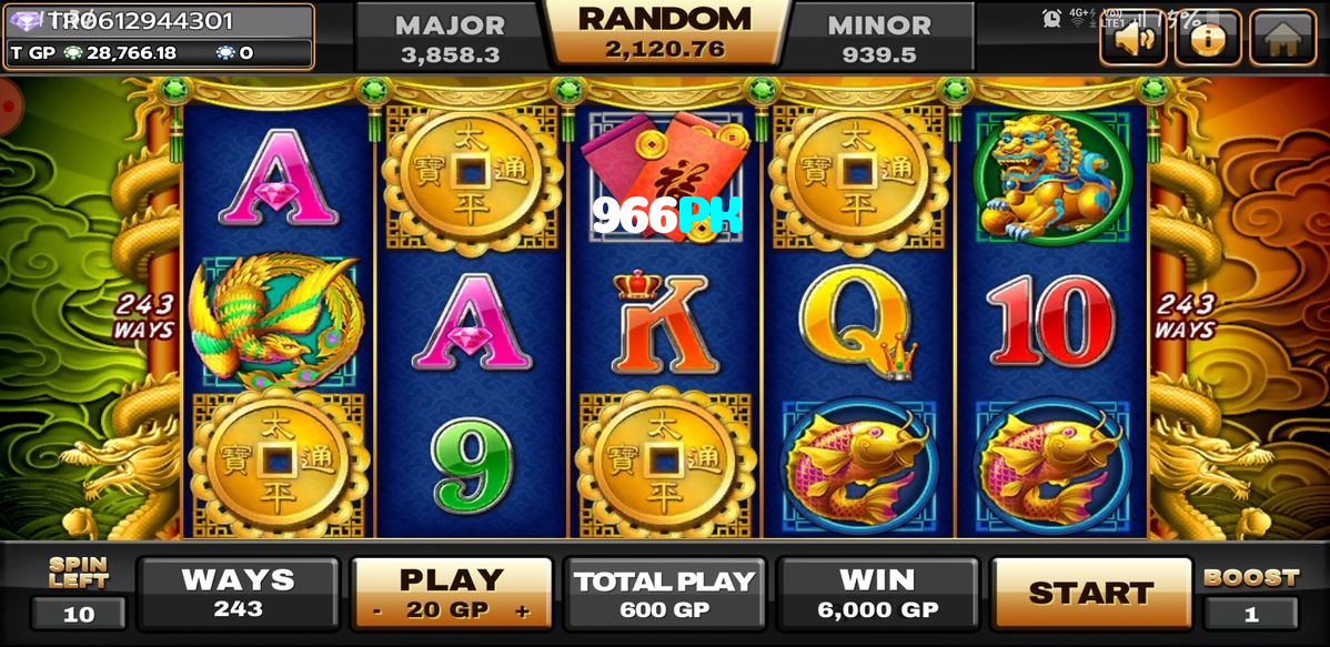 966PK casino presented on mobile device in Pakistan with slots and live games